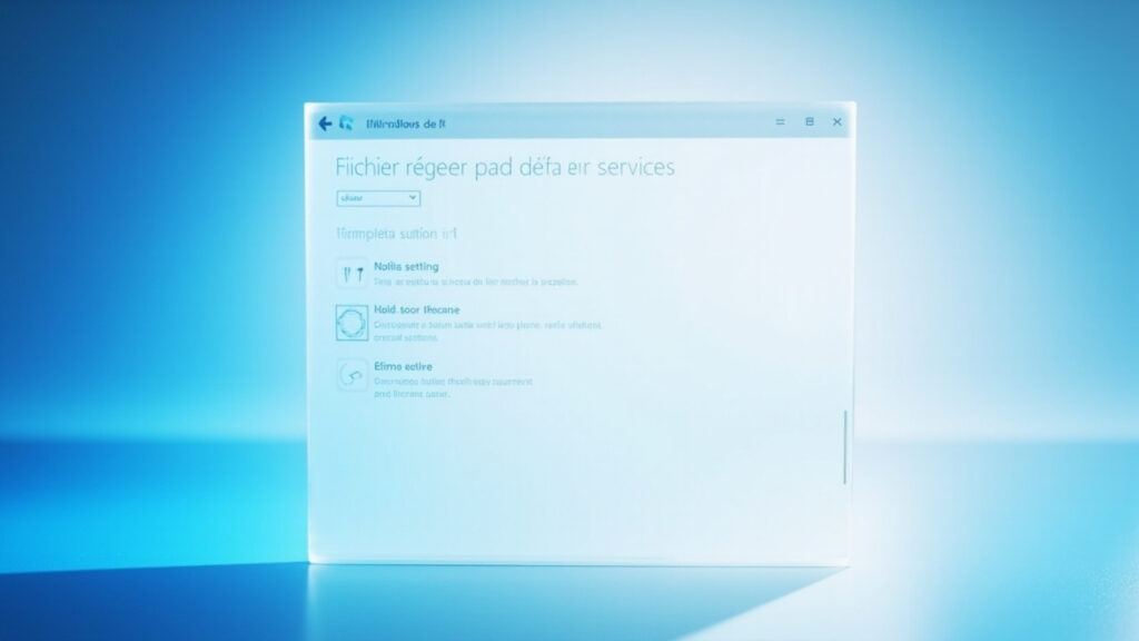 Fenêtre de services par défaut par défaut de Reglage plus fixe 11: guide complet
