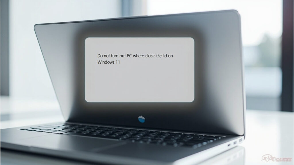 NE PAS ÉTÉDDRE PC FERMETURE Capot Windows 11: Optimiser LA Configuration